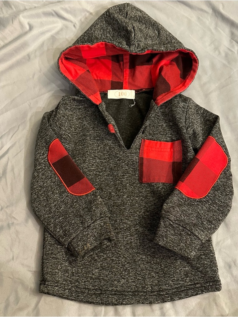 Sweatshirt - Gray + Red - Sz: 3T